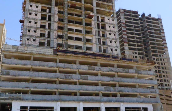 إنجاز 54 % من برج «جاردن ريزيدنس» بعجمان